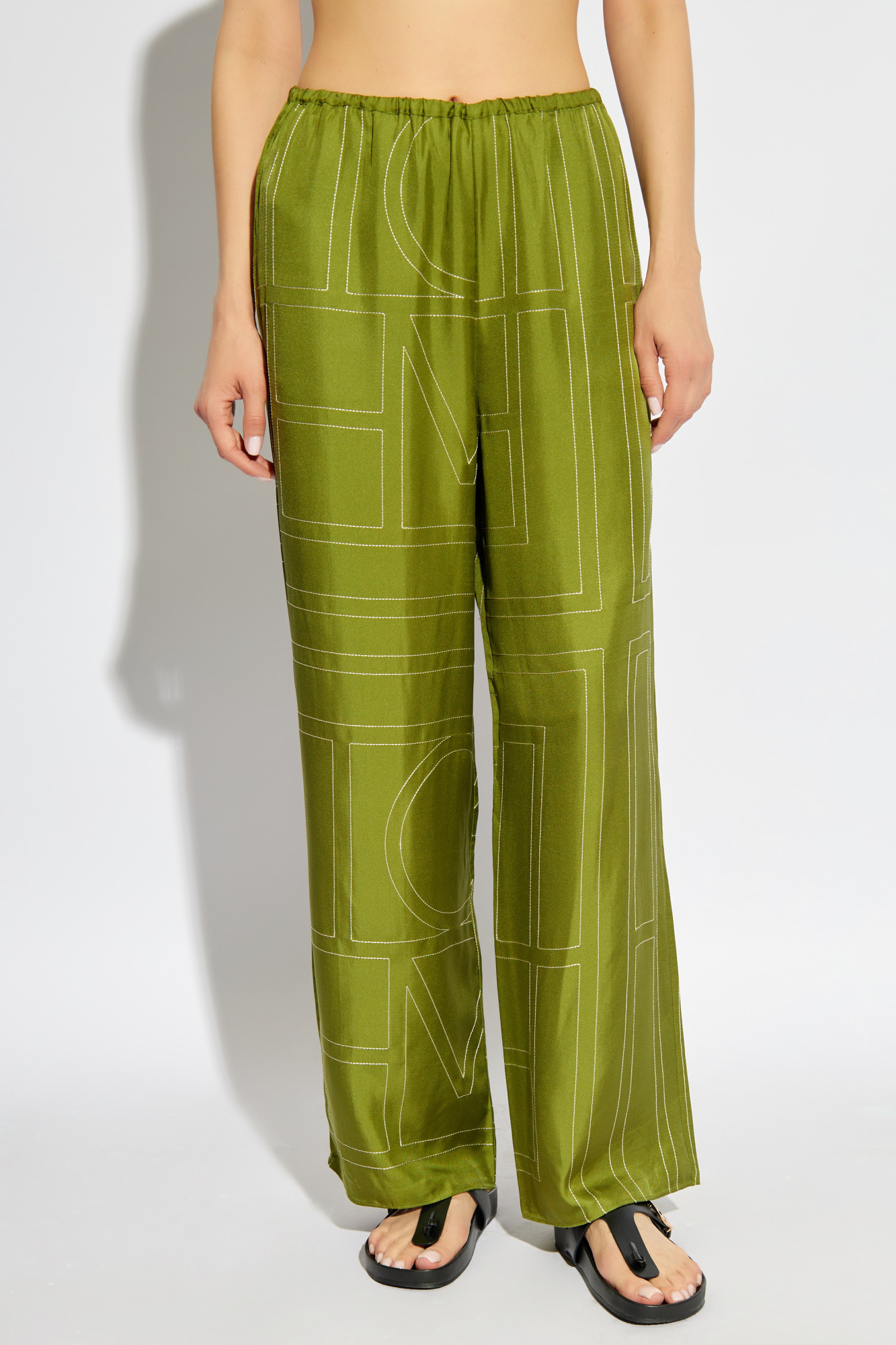 Green Silk trousers TOTEME - SchaferandweinerShops Malawi